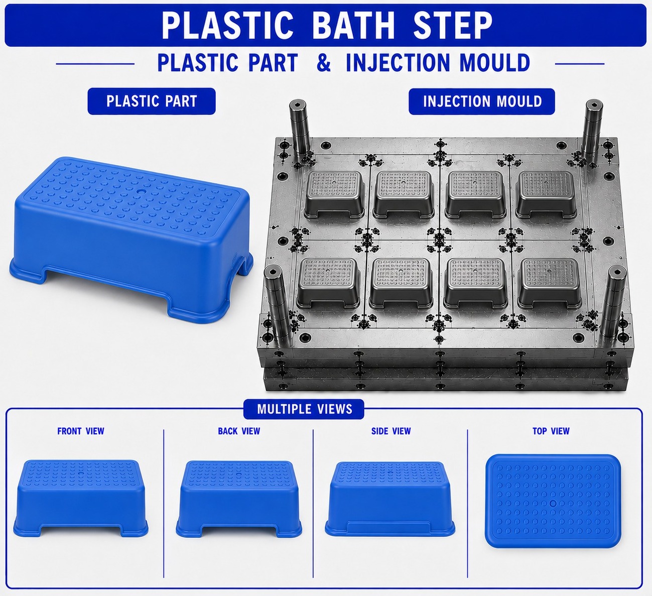 Plastic Bath Step Mould and Moulding Service